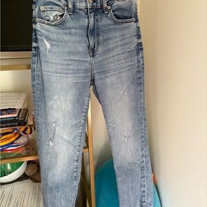 Stylish Light Blue Distressed Jeans - DAZE